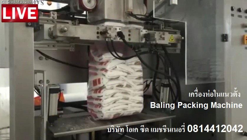 จำหน่ายเครื่องบรรจุถุงเล็กในถุงใหญ่ เครื่องห่อในแนวตั้ง Baling Packing 081-4412042